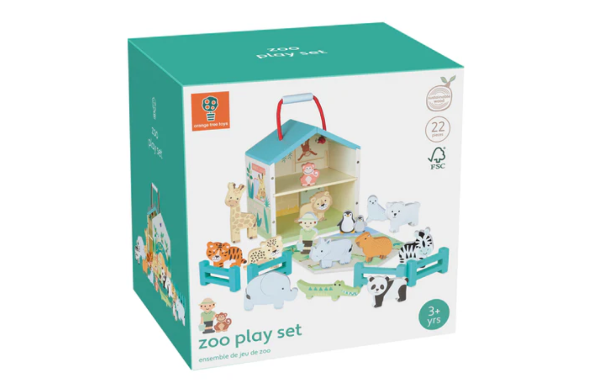 Orange Tree Toys Zoo Play Set - Image 2
