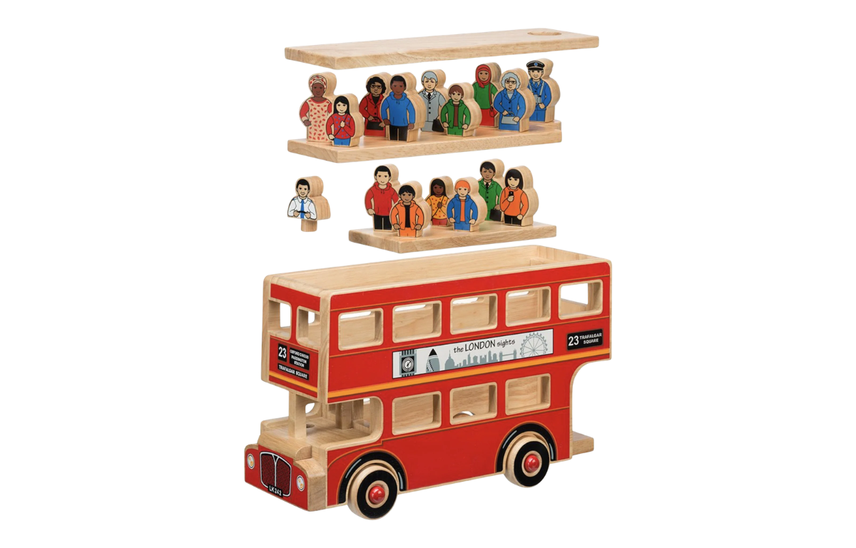 Lanka Kade Wooden London Bus & 16 People - Image 2