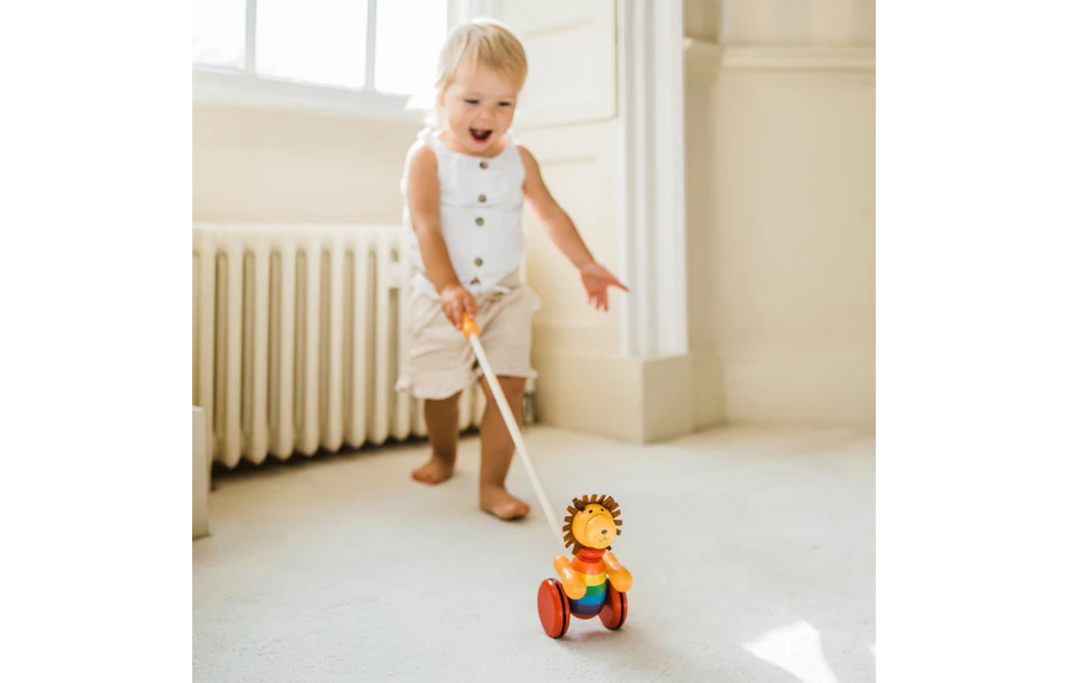 Orange Tree Toys Lion Push Along - Image 2