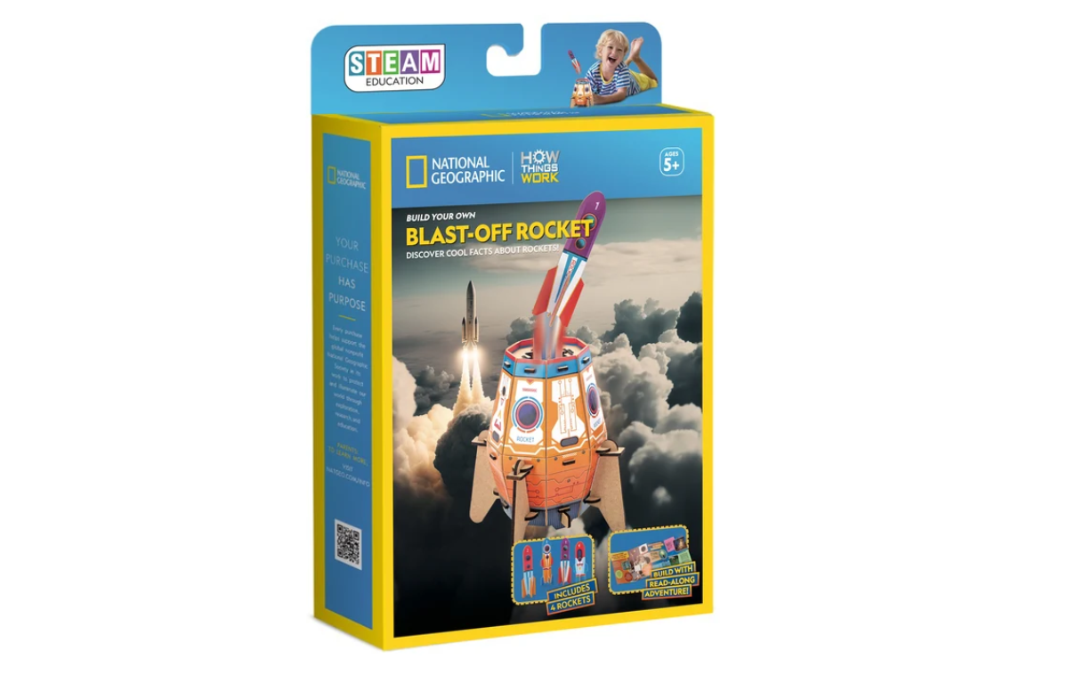 National Geographic How Things Work Blast Off Rocket STEM Kit